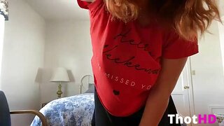 Big Natural Titty Twitch Streamer Strips Naked For Followers