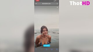 Ashley Tervort Bikini Outdoor Video