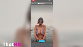 Ashley Tervort Bikini Outdoor Video