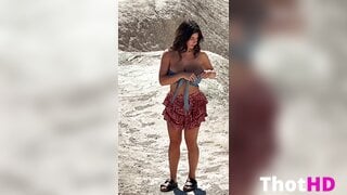 Ika D'Auria Big Tits Outside Video