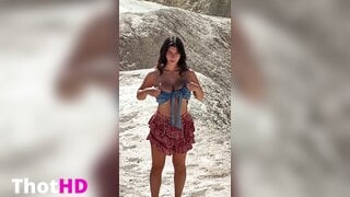 Ika D'Auria Big Tits Outside Video