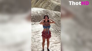 Ika D'Auria Big Tits Outside Video