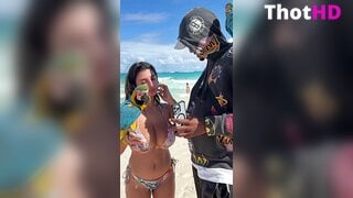 Ika D'Auria Bikini Beach Leak