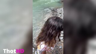 Ika D'Auria Outdoor Bikini Video