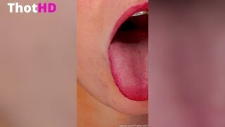 TheNicoleT Tongue Out Close-up Leaked
