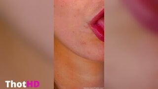 TheNicoleT Tongue Out Close-up Leaked