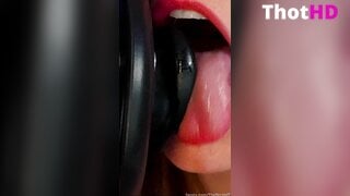 TheNicoleT Tongue Out Close-up Leaked