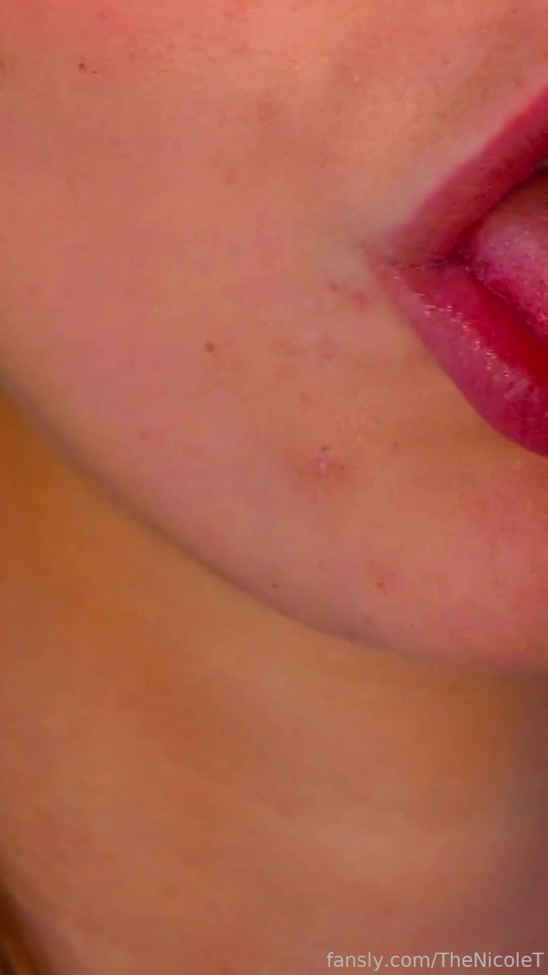 TheNicoleT Tongue Out Close-up Leaked