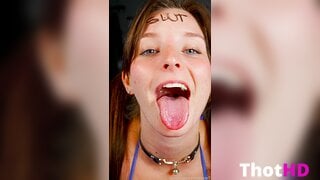 TheNicoleT Tongue Out with Choker Leak