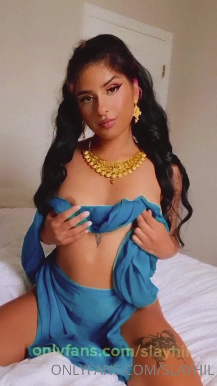 Slayhil On Bed Dress XXX