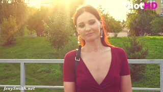 Jeny Smith Dress Outdoor Video_001