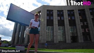 Jeny Smith Outdoor Upskirt Leaked