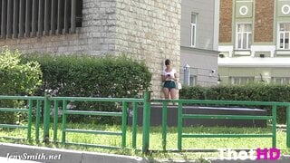 Jeny Smith Outdoor Upskirt Leaked