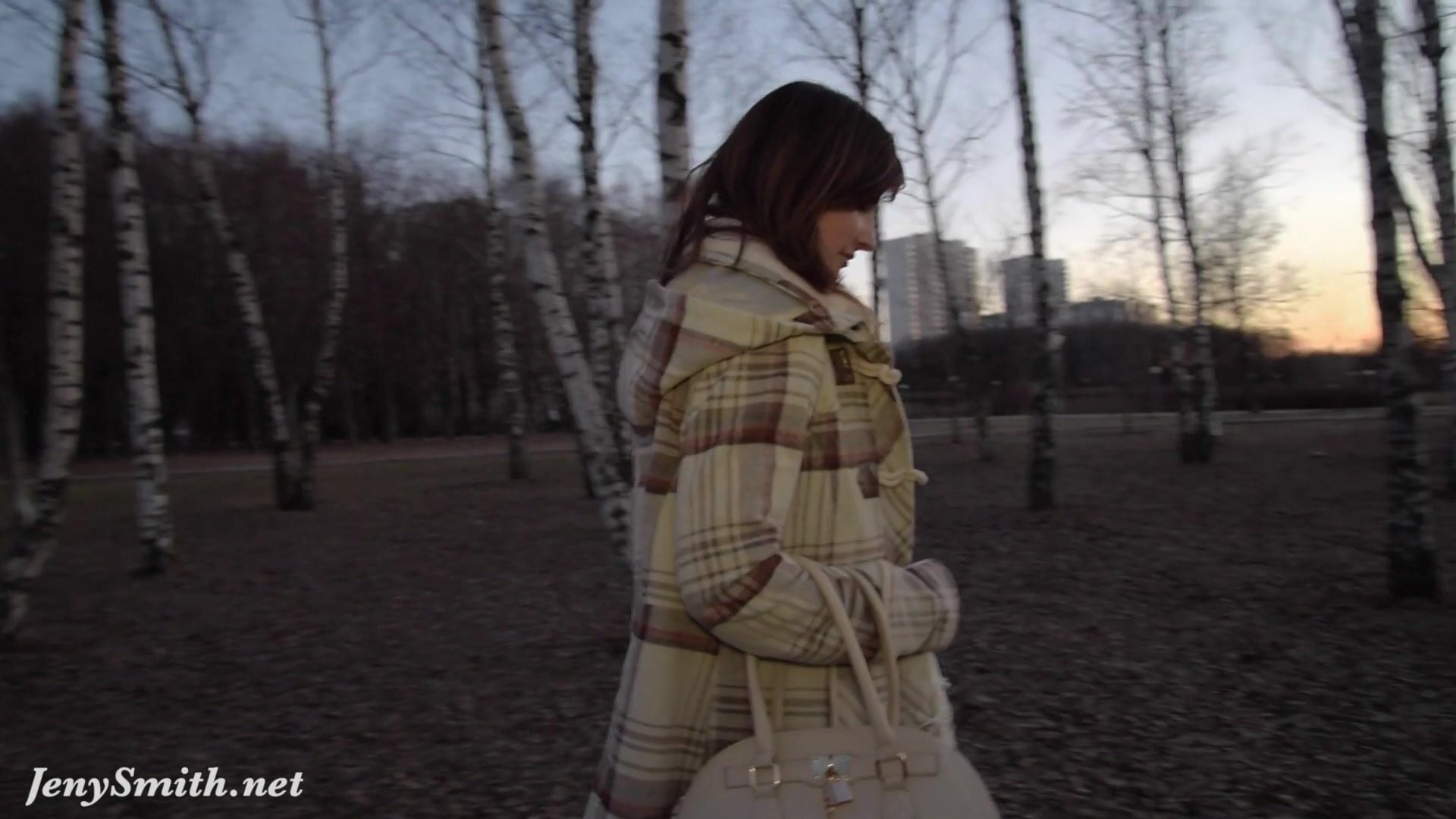 Jeny Smith Pantyhose Outdoor Leak