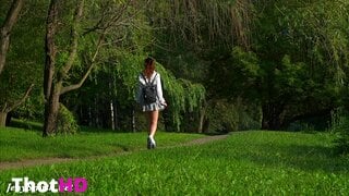 Jeny Smith Pantyless Outdoor Video
