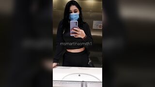 Martina Smith OnlyFans Public Toilet flash