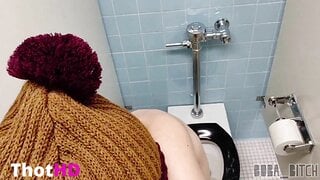 Boba Bitch Naked And Flashing On College Campus