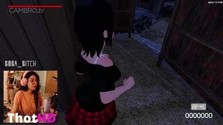 Boba Bitch Public Nudist Plays Hentai Exhibition Game
