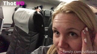 iviroses flashing at aeroplane