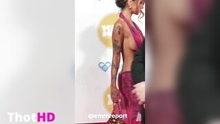 Ava Amira Sideboob Dress NSFW