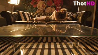 Diora Baird Lingerie on Couch XXX