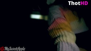 MySweetApple Pandemic Sex at the Movies and Surprise Unprotected Creampie