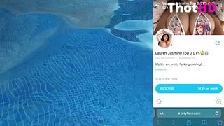 MySweetApple Poolside sex Leolulu POV