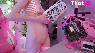 Little_emo_kitten Bikini Bottomless OF
