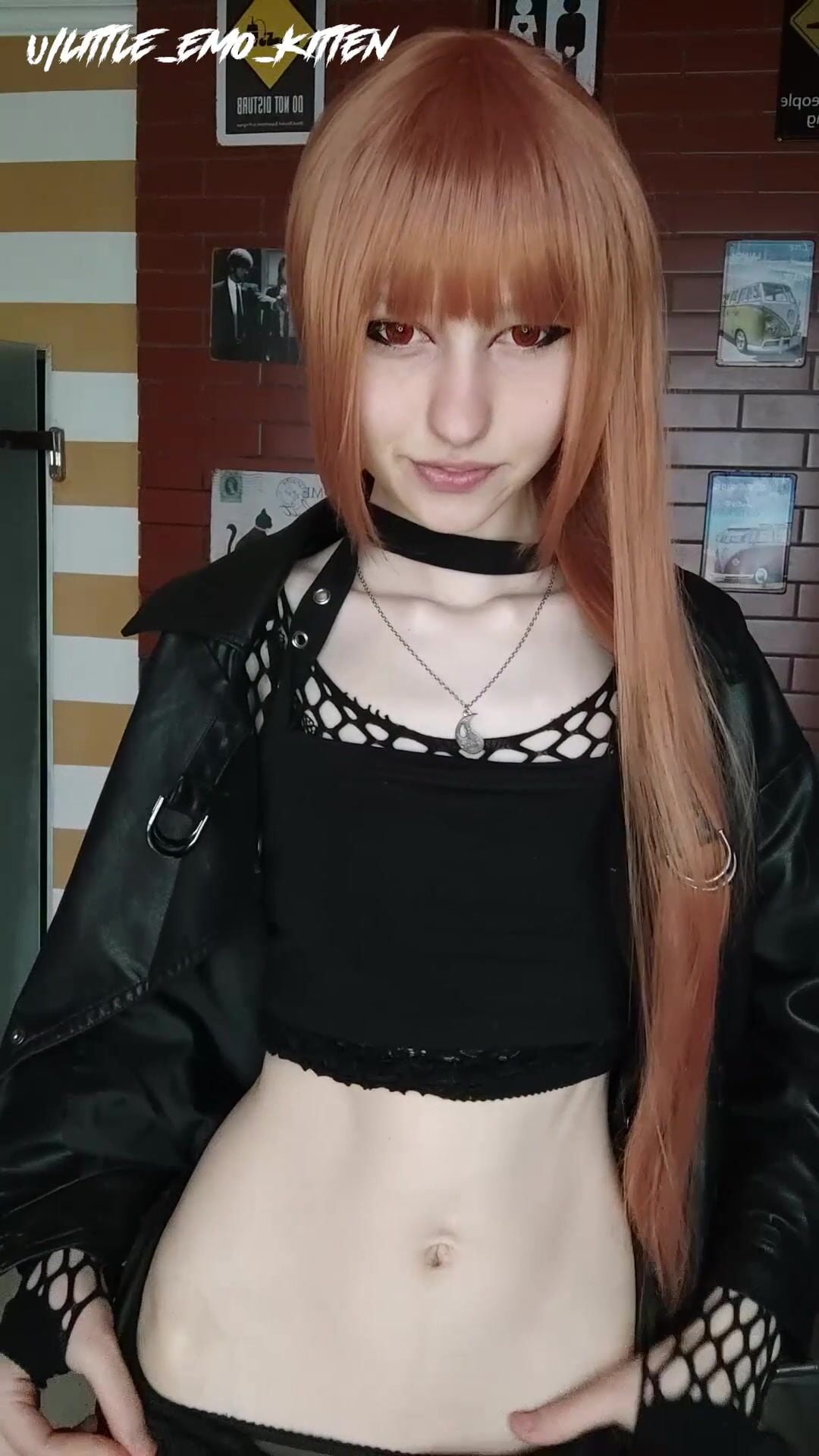 Little_emo_kitten Choker Leather OnlyFans