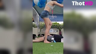 Boba Bitch Outdoor Denim Shorts Leak