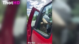 Boba Bitch Outdoor Topless NSFW
