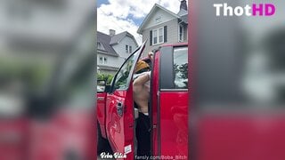 Boba Bitch Outdoor Topless NSFW