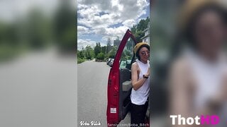 Boba Bitch Outdoor Topless NSFW