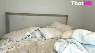 Gianna Rose Krinock plays with her fake tits and finger teases her pussy