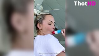 Lindsey Pelas Lollipop Underboob