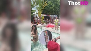 FrenchAva Bikini Poolside NSFW