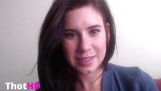 Chloe Lamb Couch Cleavage Video