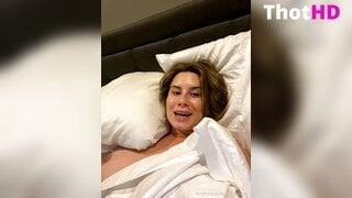 Chloe Lamb Nipple Piercing on Bed Leak