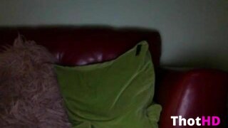 Chloe Lamb Topless on Couch Leaked