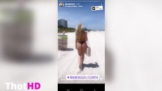 Georgiee Johnston Beach Ass Leak