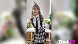 Babyfooji Thighhighs Cat Ears Video