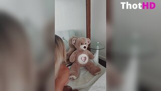 Stefbabyg Topless in Thighhighs Video
