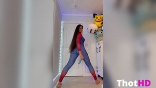 Marie Temara From Behind in Bodysuit OnlyFans