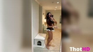 Marie Temara Miniskirt in Bathroom Leaked