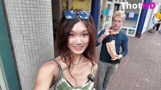 Lucy Mochi Dress in Outdoor Scene