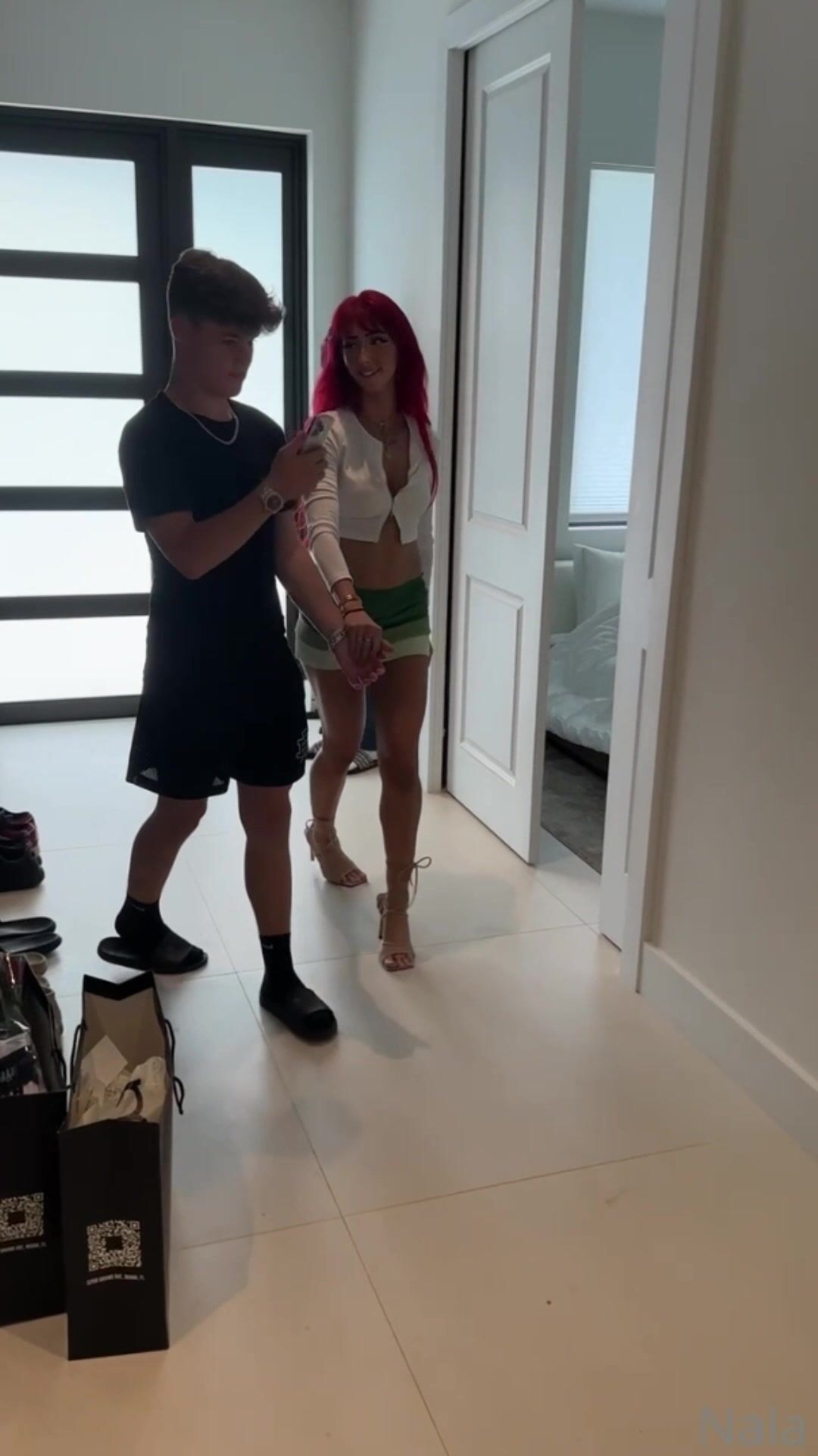 Nalafitness Bent Over in Bathroom Leak