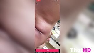 Camila Elle Close-Up Nipple Piercing Leak