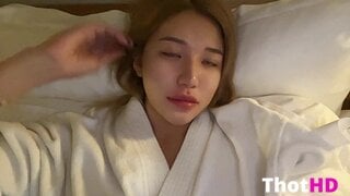 Ms puiyi Flat Chest On Bed