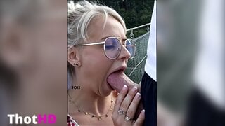 Polish mommy blowjob