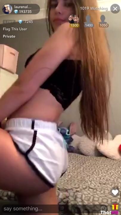 Lauren Alexis live stream shorts ass